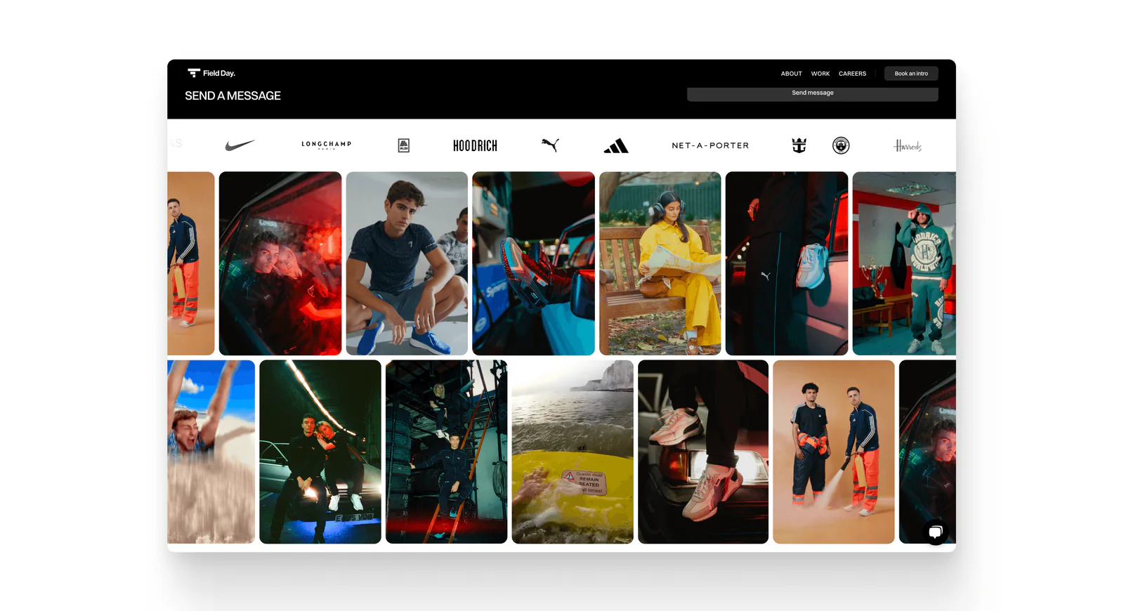 Field Day content layout